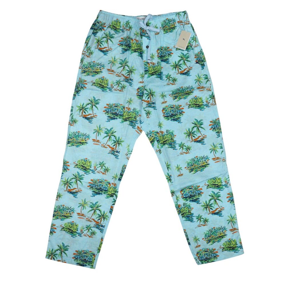 Tommy Bahama Aqua Island Men's Drawstring Lounge Sleep Pants 100% Cotton NWT